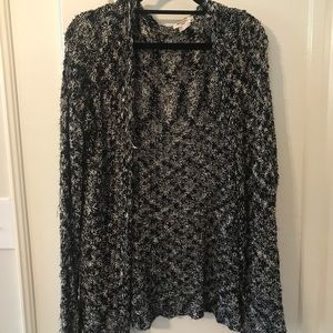 Cute black and white cardigan!